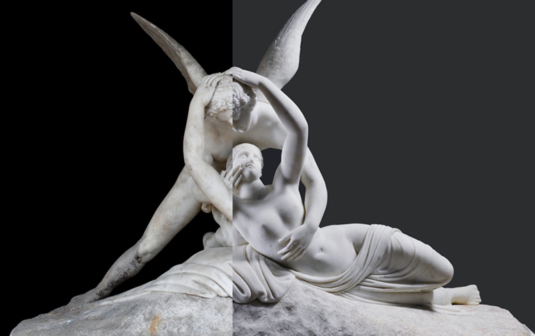 Amor + Psyche, vorher – nachher